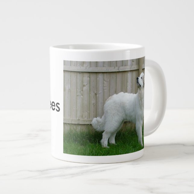 Great Pyrenees Jumbo Mug (Front Right)