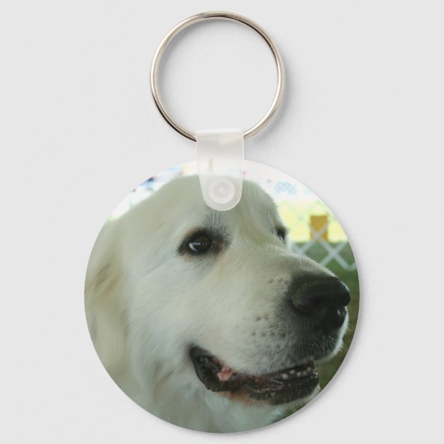 Great Pyrenees Key Ring (Front)