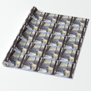 Great Pyrenees Let It Snow Christmas Wrapping Paper