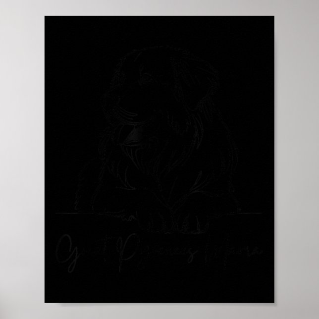 Great Pyrenees Mama Great Pyrenees Mum Cute Dog Li Poster (Front)