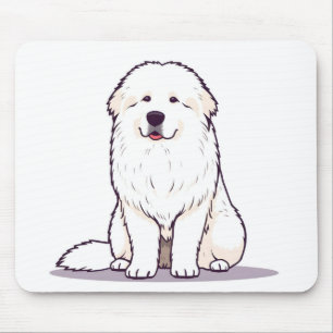 Great Pyrenees Mouse Mat