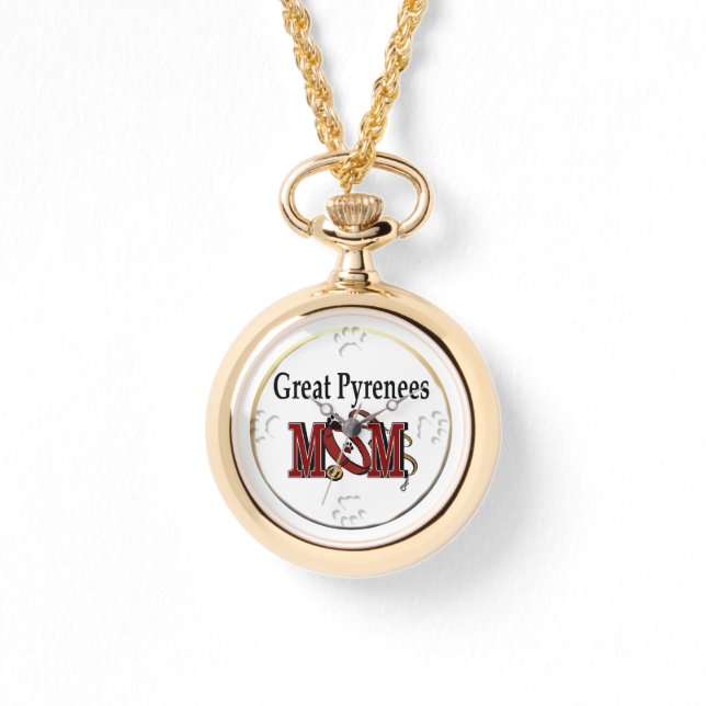 Great Pyrenees Mum Gifts Watch (Front)