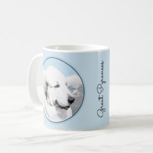 Great Pyrenees Painting - Original Dog Art Coffee Mug