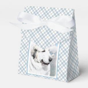 Great Pyrenees Painting - Original Dog Art Favour Box