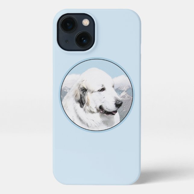Great Pyrenees Painting - Original Dog Art iPhone Case (Back)