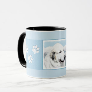 Great Pyrenees Painting - Original Dog Art Mug