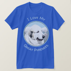 Great Pyrenees Painting - Original Dog Art T-Shirt