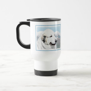 Great Pyrenees Painting - Original Dog Art Travel Mug