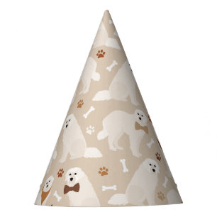 Great Pyrenees Paws and Bones Party Hat