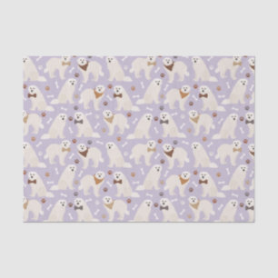 Great Pyrenees Paws and Bones Tissue Paper