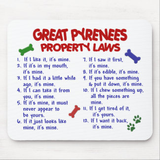 GREAT PYRENEES Property Laws 2 Mouse Mat