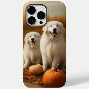 Great Pyrenees Puppy Autumn Delight Pumpkin Case-Mate iPhone 14 Pro Max Case