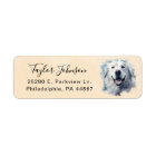 Great Pyrenees Return Address Label
