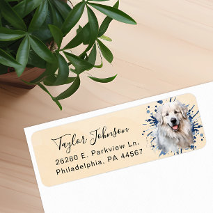 Great Pyrenees Return Address Label