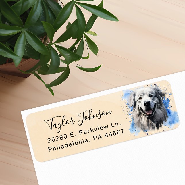 Great Pyrenees Return Address Label (Creator Uploaded)