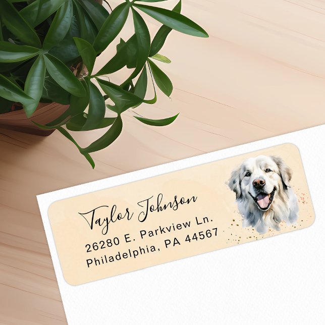 Great Pyrenees Return Address Label (Creator Uploaded)