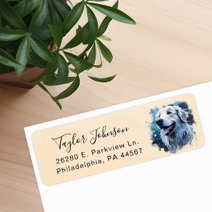 Great Pyrenees Return Address Label
