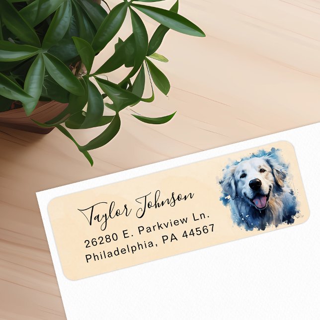 Great Pyrenees Return Address Label (Creator Uploaded)
