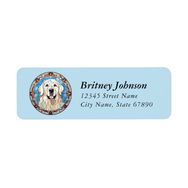 Great Pyrenees Return Address Labels (Front)