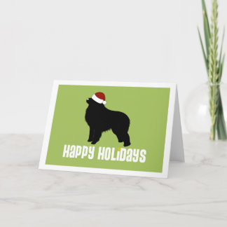 Great Pyrenees Santa Hat Holiday Card