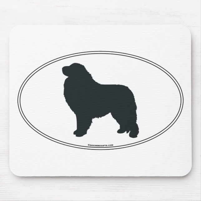 Great Pyrenees Silhouette Mouse Mat (Front)