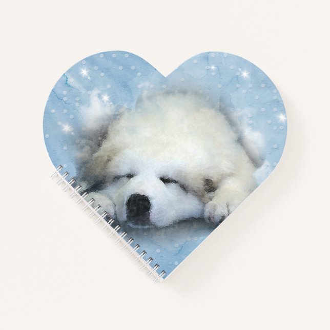 Great Pyrenees Sleepy Puppy WC Notebook (Front)