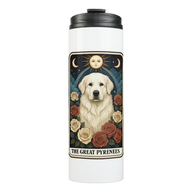 Great Pyrenees Thermal Tumbler (Front)