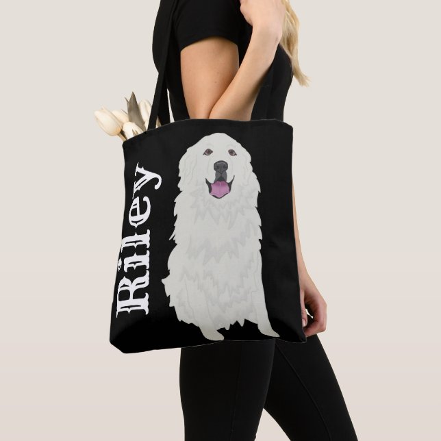 Great Pyrenees Tote Bag (Close Up)