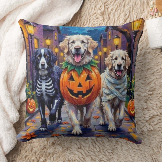 Great Pyrenees Trick-or-Treating Halloween Costume Cushion (Blanket)