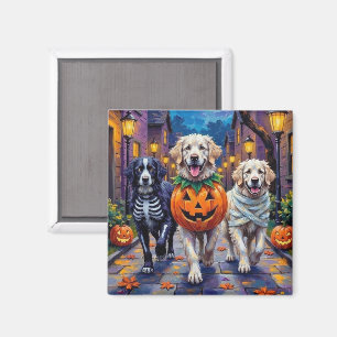 Great Pyrenees Trick-or-Treating Halloween Costume Magnet