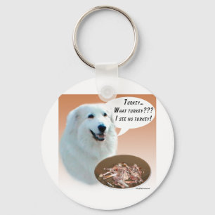 Great Pyrenees Turkey Key Ring