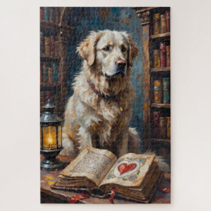 Great Pyrenees Valentine's Day Jigsaw Puzzle