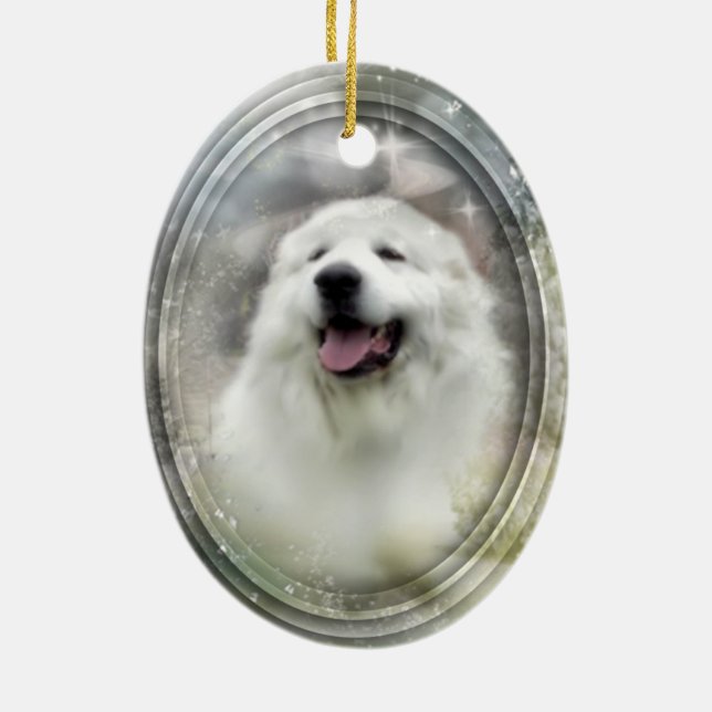 Great Pyrenees XMas Ornament (Back)