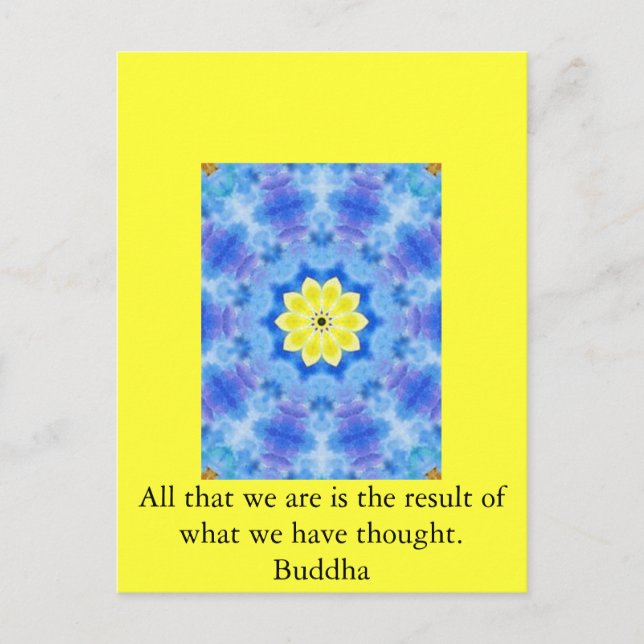GREAT QUOTE from the  Buddha Postcard (Front)