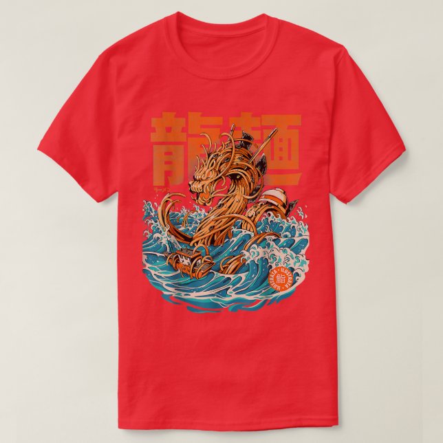 Great Ramen Dragon Off Kanagawa Noodle Japanese Fo T-Shirt (Design Front)
