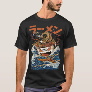 Great Ramen of Kanagawa Japanese Food Kaiju Kawaii T-Shirt