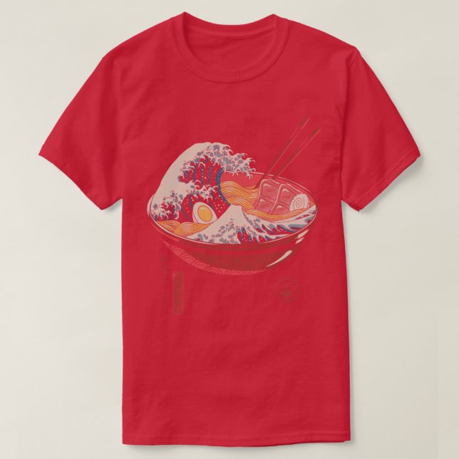 Great Ramen Wave  T-Shirt (Design Front)