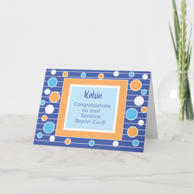 Great Report Card Congrats! (Front)