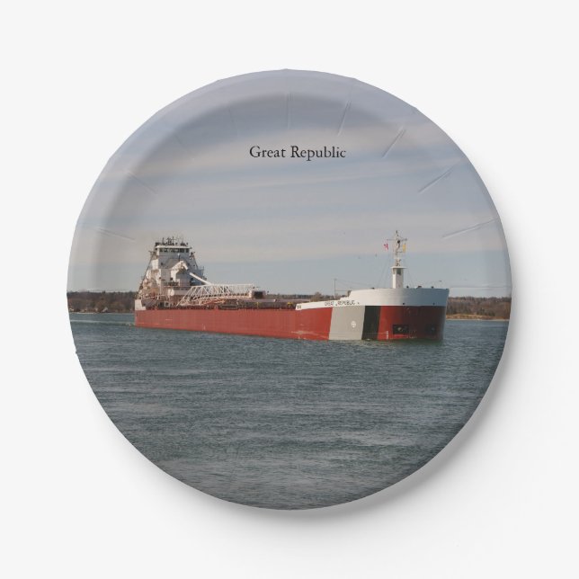 Great Republic paper plate (Front)