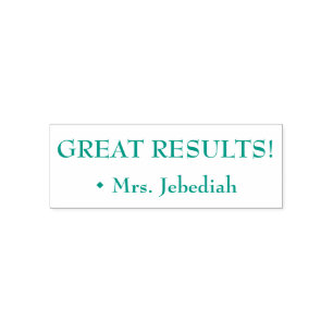 "GREAT RESULTS!" Tutor Rubber Stamp