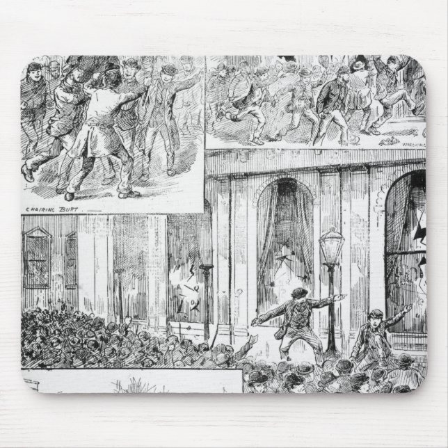 Great Riots in London Mouse Mat (Front)