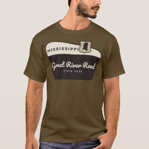 Great River Road State Park Mississippi Welcome Si T-Shirt