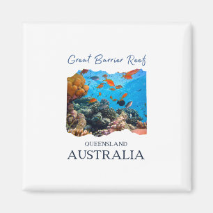 Great Rrier Reef Queensland Australia Souvenir Wom Magnet