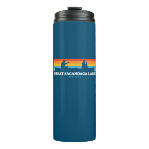 Great Sacandaga Lake New York Canoe Thermal Tumbler