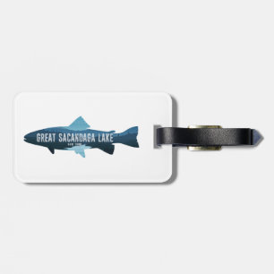 Great Sacandaga Lake New York Fish Luggage Tag