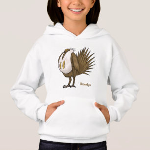 Great sage grouse bird cartoon illustration