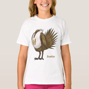 Great sage grouse bird cartoon illustration T-Shirt
