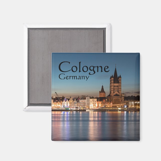 Great Saint Martin Church Cologne Magnet (Front/Back)