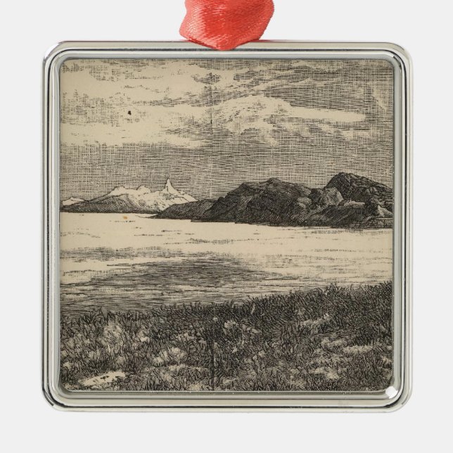 Great Salt Lake Desert Metal Tree Decoration (Front)