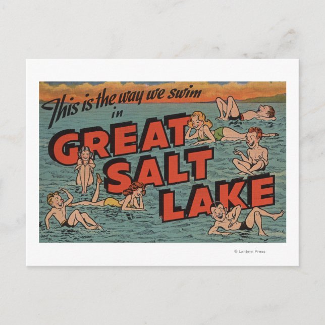 Great Salt Lake, UtahThe Way We SwimUtah Postcard (Front)